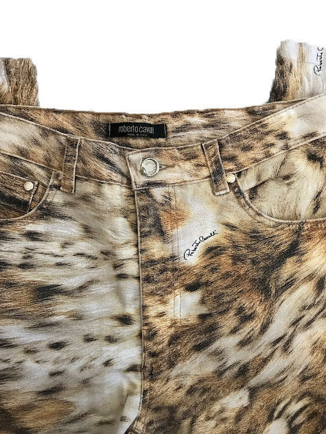 Jeans animal print Roberto Cavalli