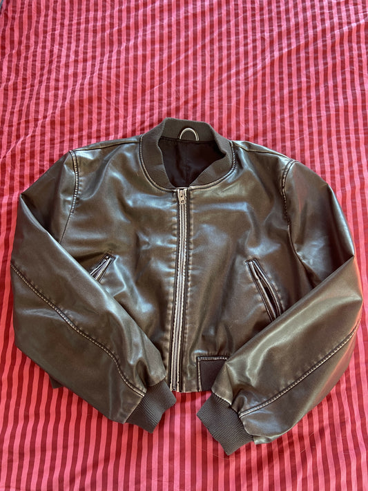 Bomber jacket m Cuerina