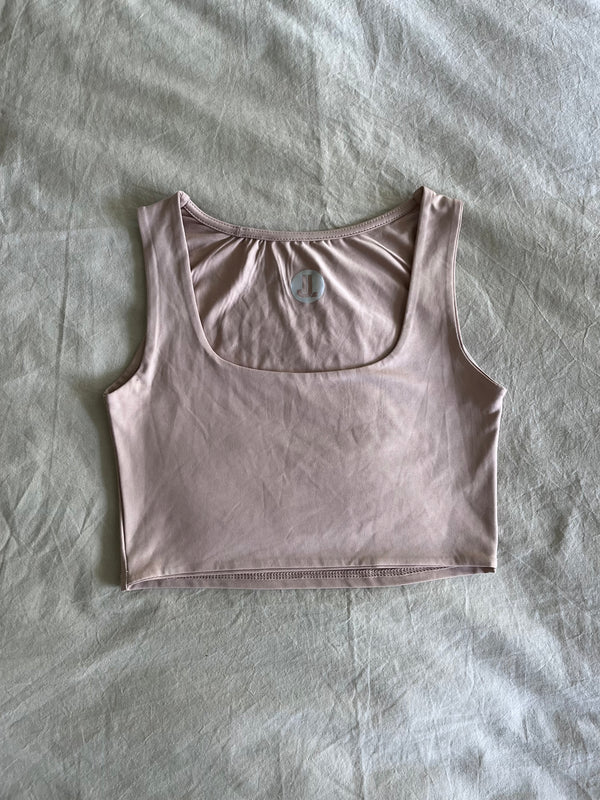 Beige Basic Top