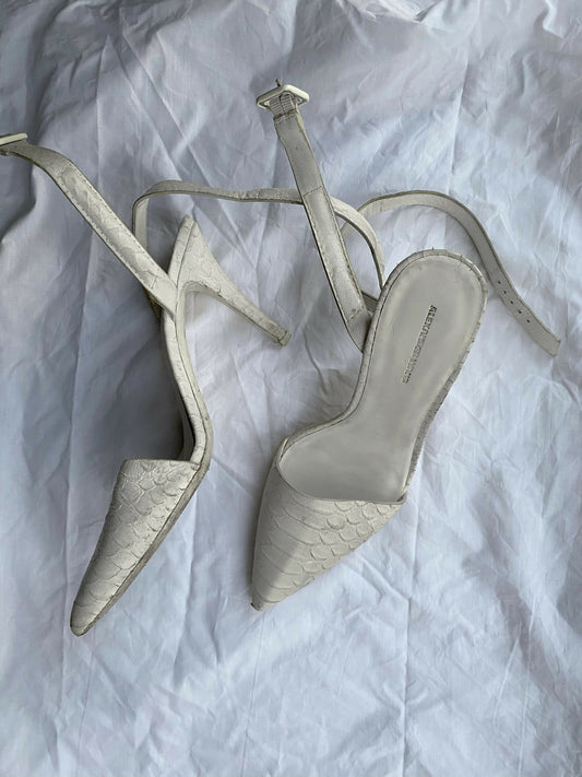 Alexander Wang Lovisa White Leather Plump