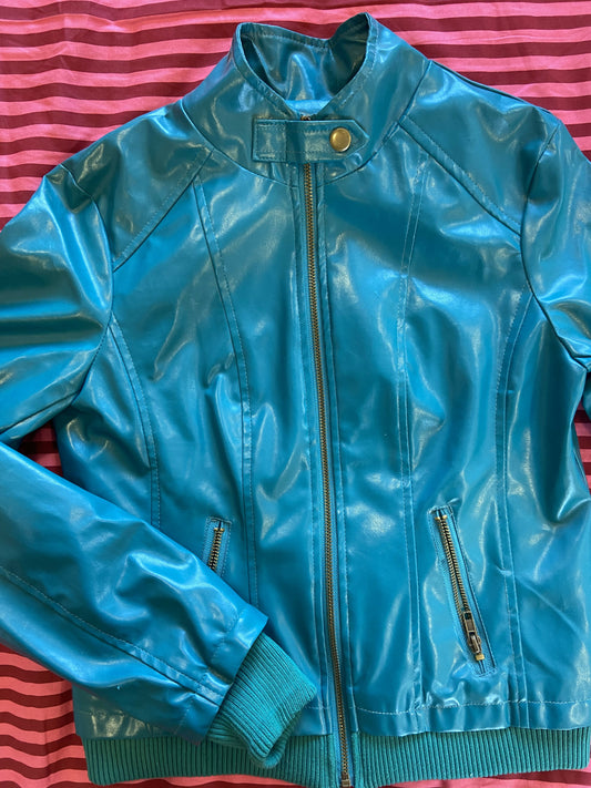 Chaqueta Pu Celeste