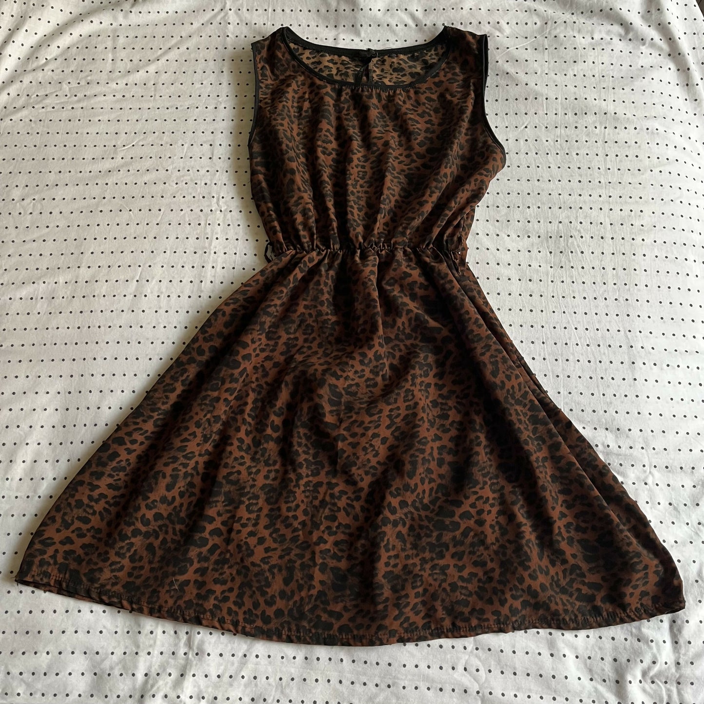 vestido animal print