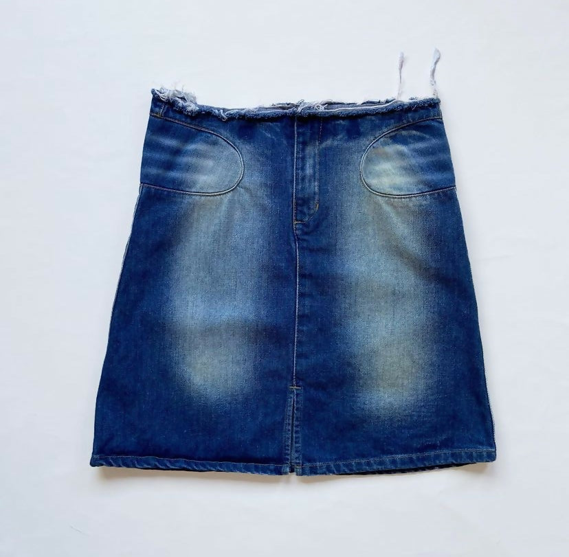 falda denim "washed"