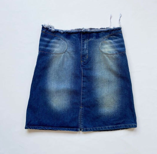 falda denim "washed"