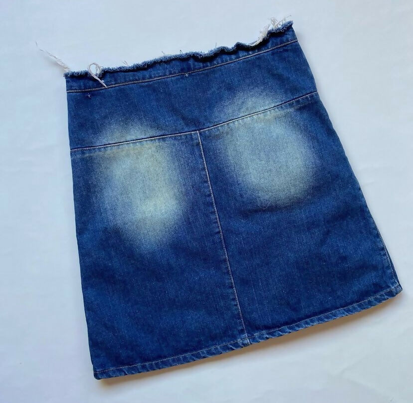 falda denim "washed"