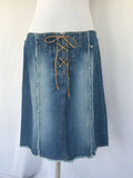 90's midi denim skirt