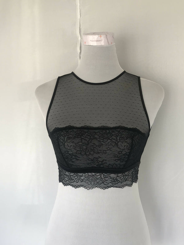 lace crop top