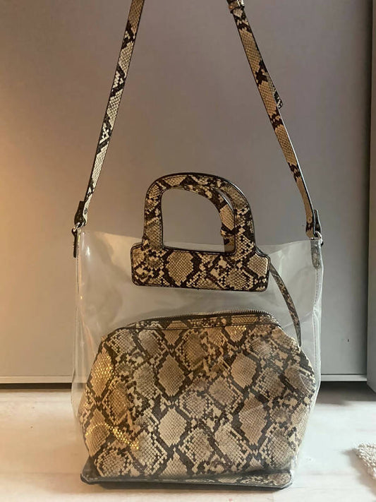 Bolso Shopper Zara transparente